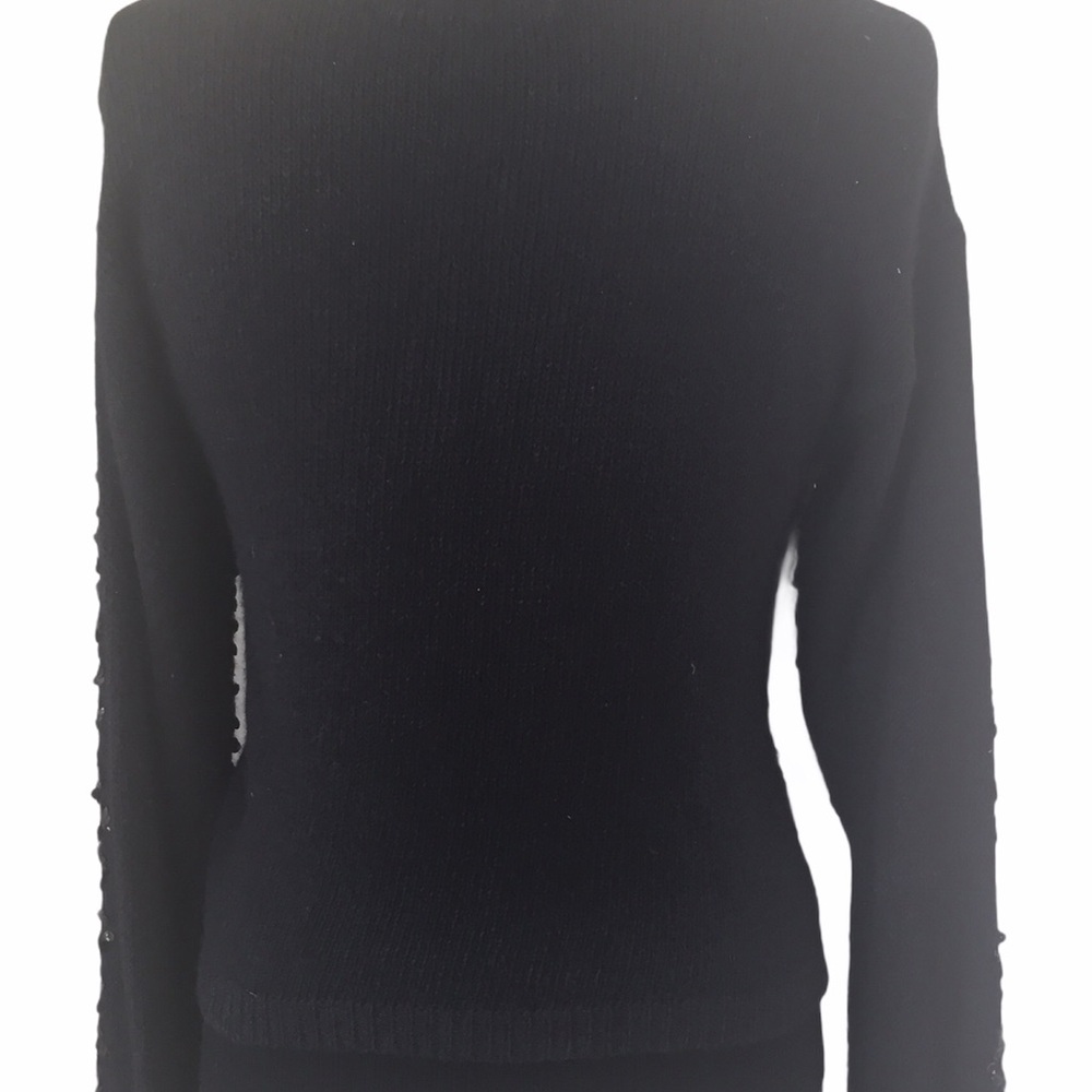 Vintage Samantha Starr Angora Black Sequin Sweater - Picture 6 of 8